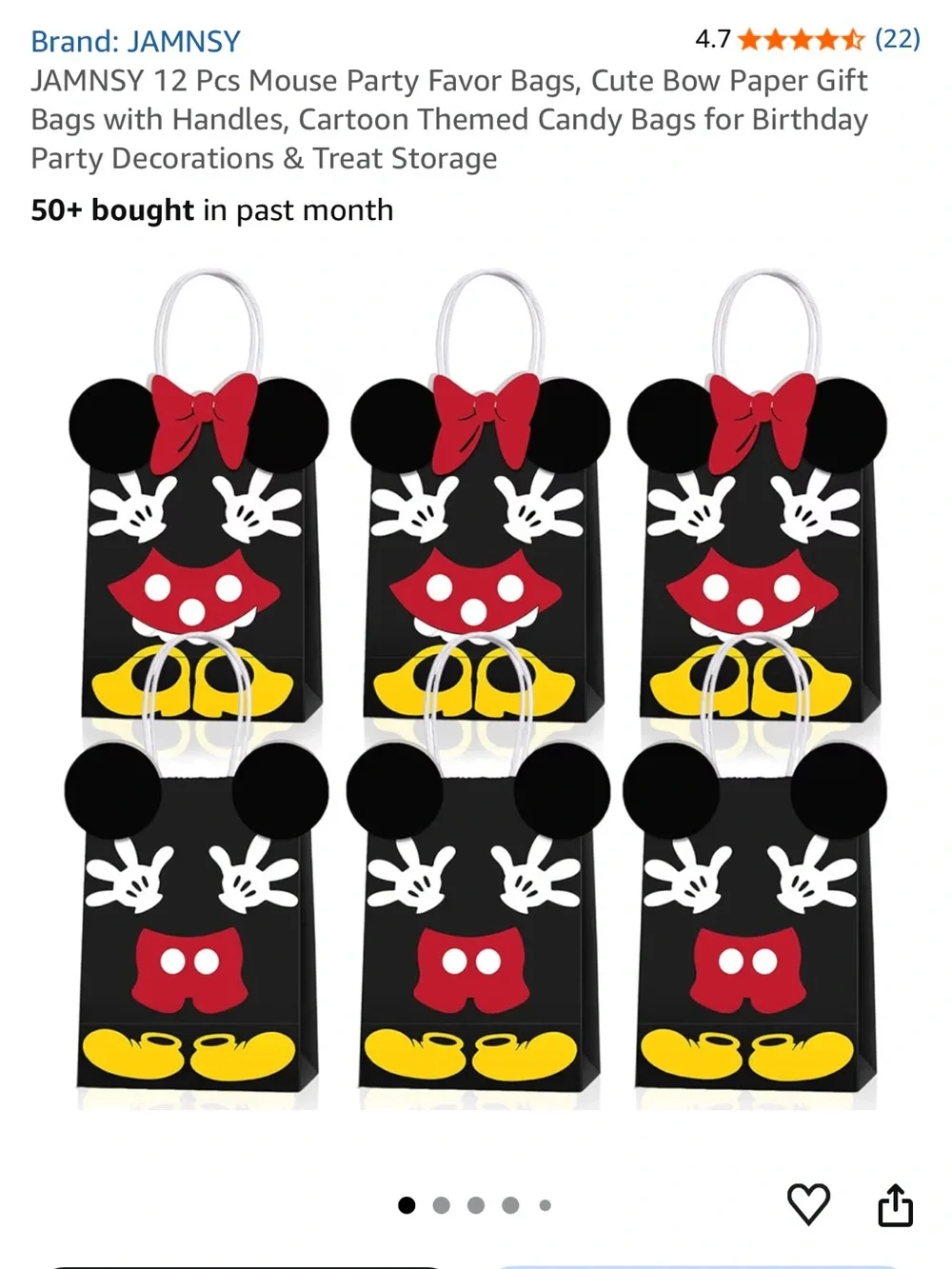 Pink Minnie Mouse Style Party Tableware Set - Unbranded